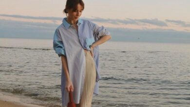 Linen Maxi Skirt and Oversized Shirt