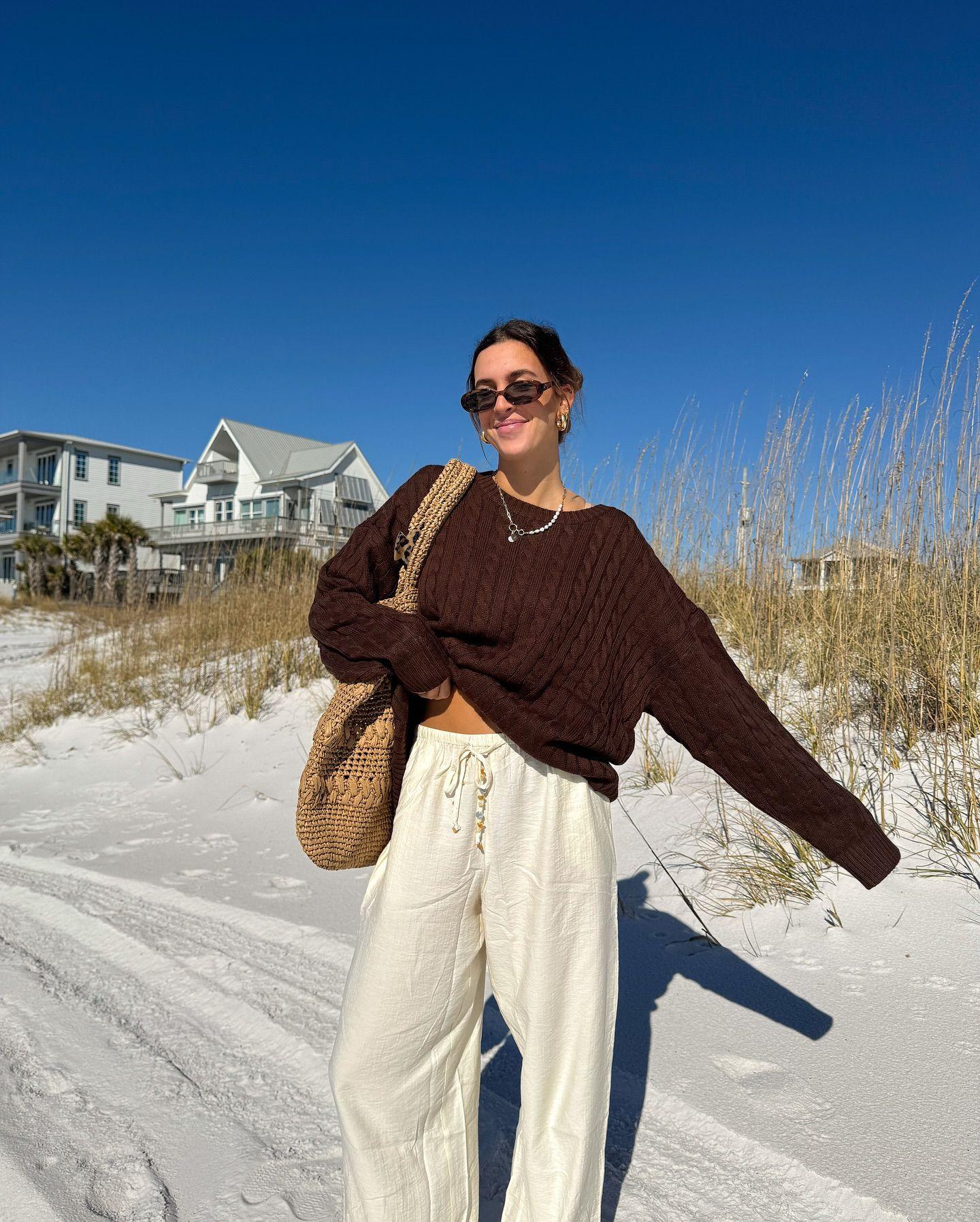 Beach Winter Outfit Ideas That Will Make You Want to Book a Trip